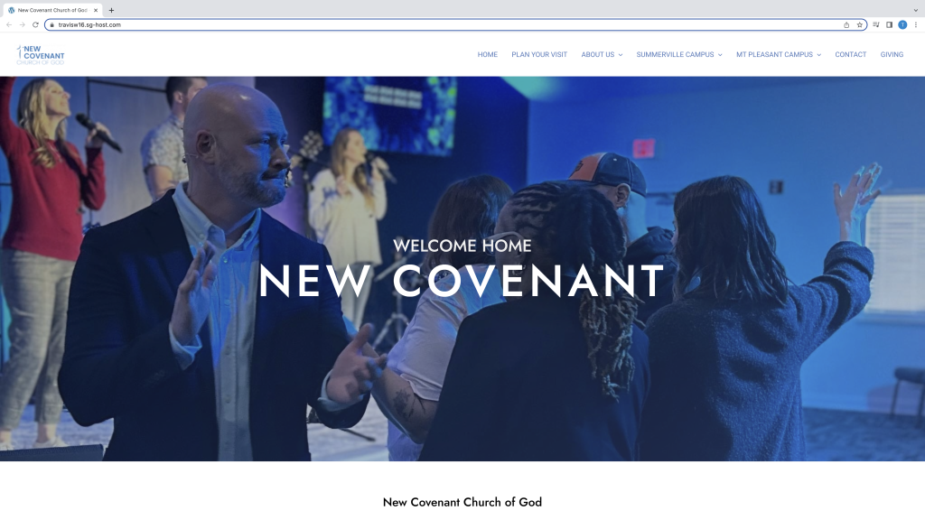 New Covenant Web Design By Credico Marketing